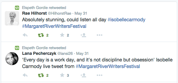 Isobelle Carmody Margaret River Festival, May 31 2015